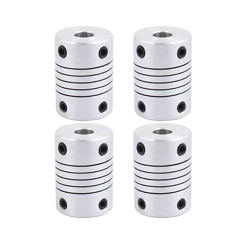 4Pcs 6Mm To 8Mm Shaft Coupling 25Mm Length 18Mm Diameter Coupler Aluminum Alloy Joint Connector 4762103383454