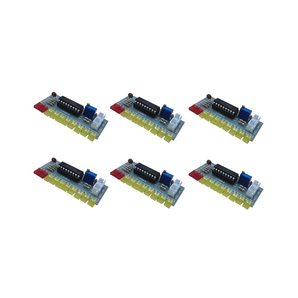 6X Lm3915 Audio Level Indicator Diy Kit 10 Led Sound Audio Spectrum Analyzer Level Indicator Kit Electoronics Soldering 4762103300338