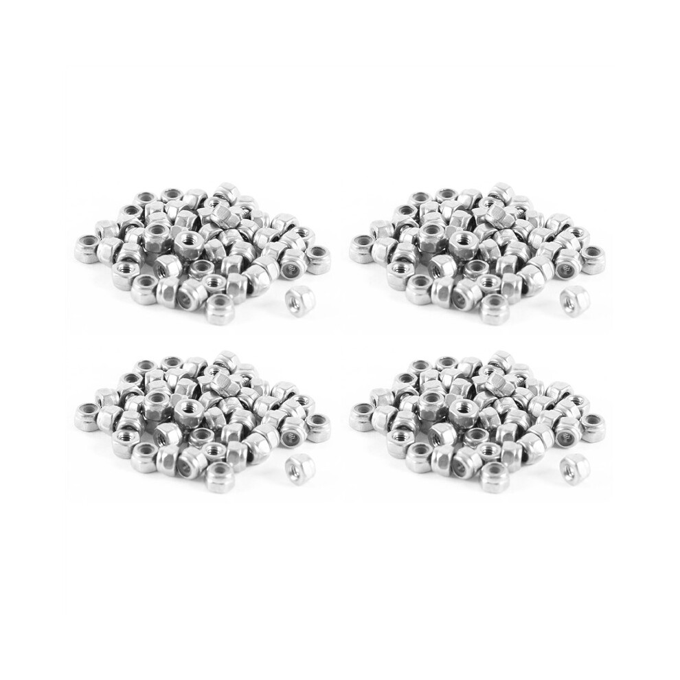 200 Pcs 304Hc Stainless Steel Hardware Hex Locknut M2 A2-70 4762103347739