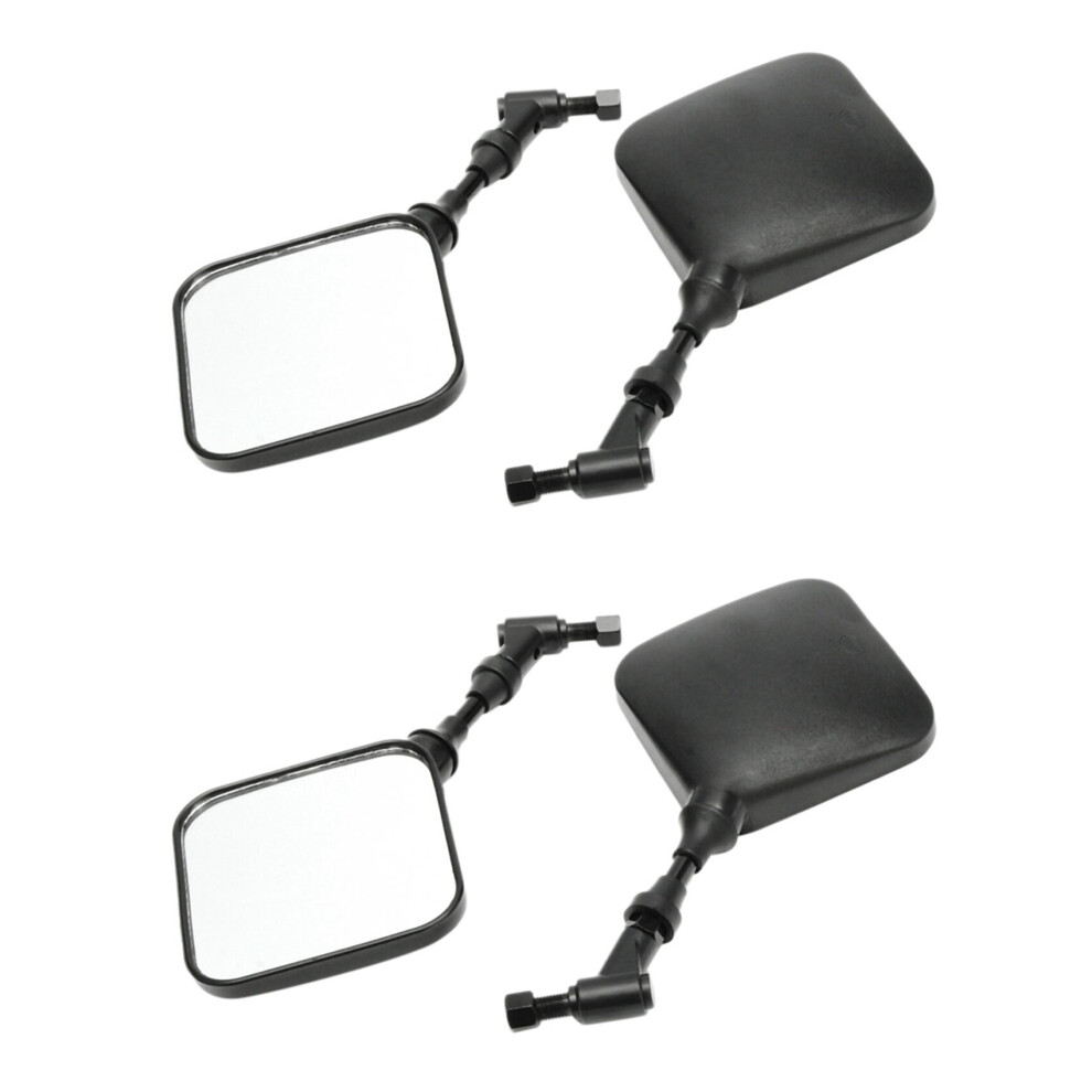 4Pcs Motorcycle Rear View Mirror For 200 250 Dr350 Drz 400 Dr650 Black 4762103315523