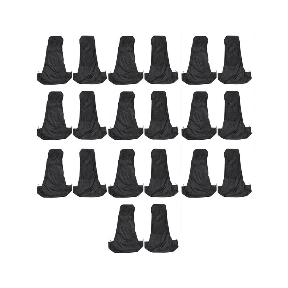 20X Universal Waterproof Nylon Front Car Van Covers Protectors Pair Black 4762103333190