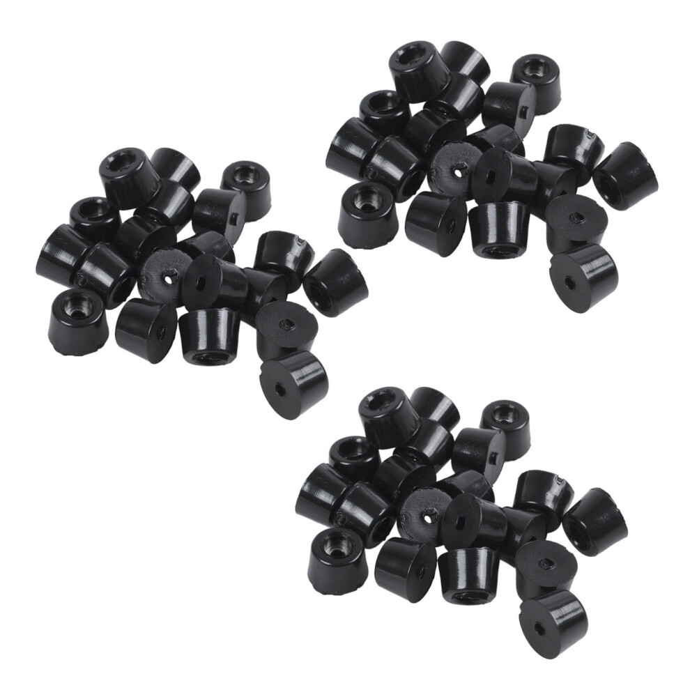 Rubber Anti Vibration Isolator Absorber Base Foot Pad 60Pcs Black 4762103333756