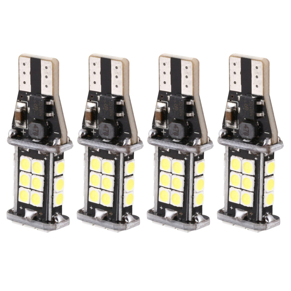 4Pc Error Free 921 912 T10 T15 W16w Led Reverse 24Smd 3030 Led Bulb 1500 Extremly Bright Light 4762103397055