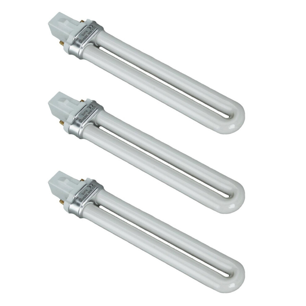 Tlily White 3X 9W Nail Uv Machine 365Nm Lamp Bulb Tube
