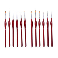 12-Piece Fine Paintbrushes - Detail Paint Brush Set - For Acrylic, Watercolor, Oil