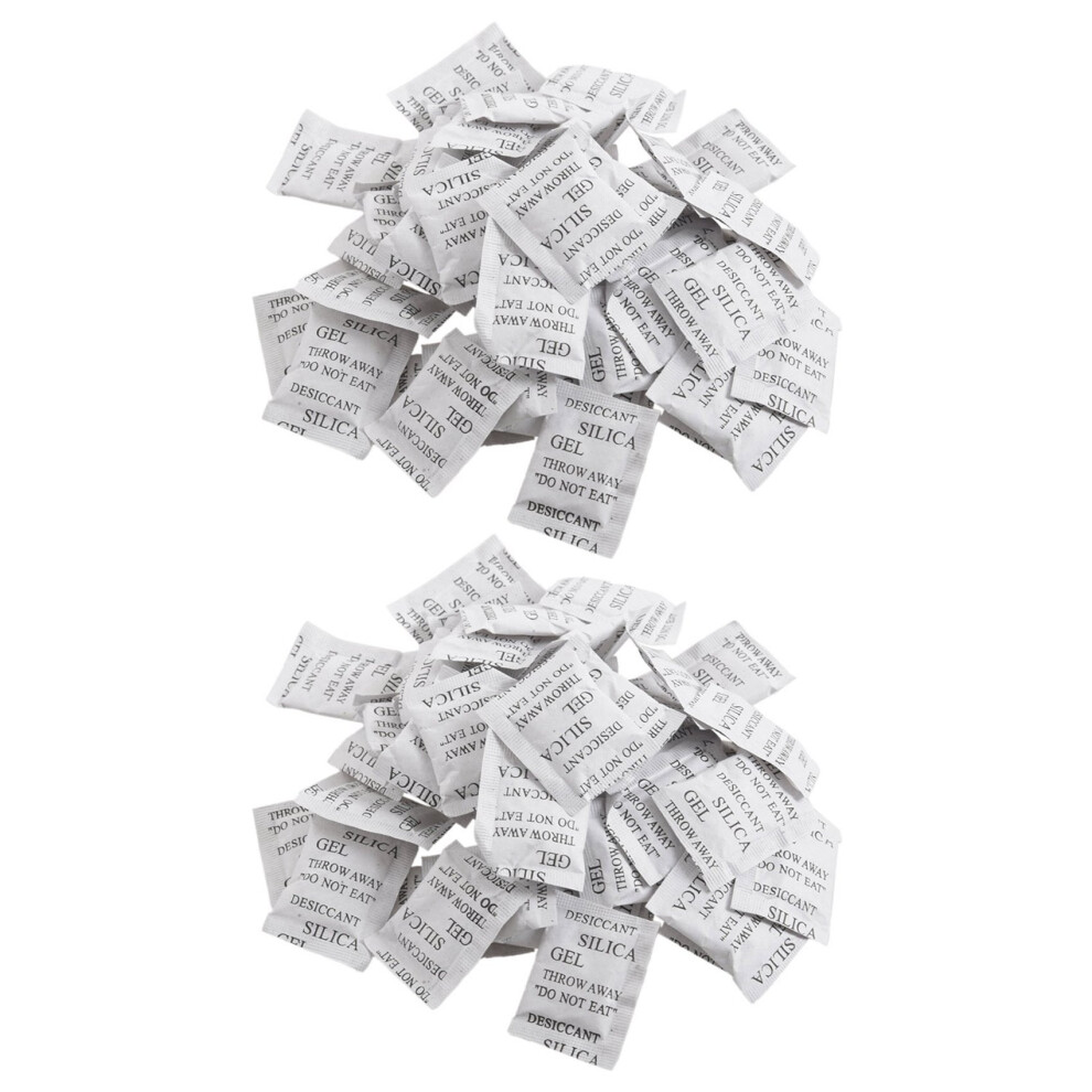 100 Pieces Silica Desiccant Drying Humidity Absorber Sachets Bags 