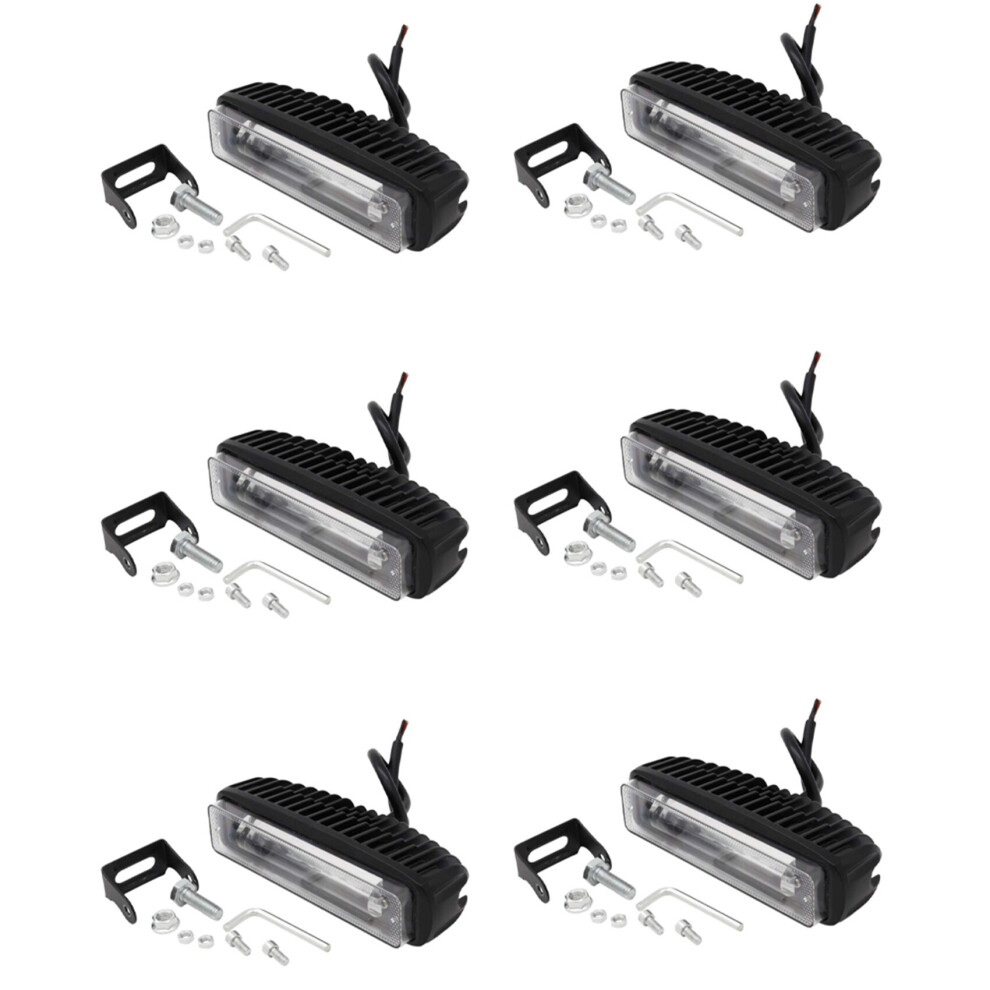 6X 4 Inch 30W Led Forklift Truck Car Warning Lamp Safety Working Bar Warehouse Danger Area Light 4762365749869