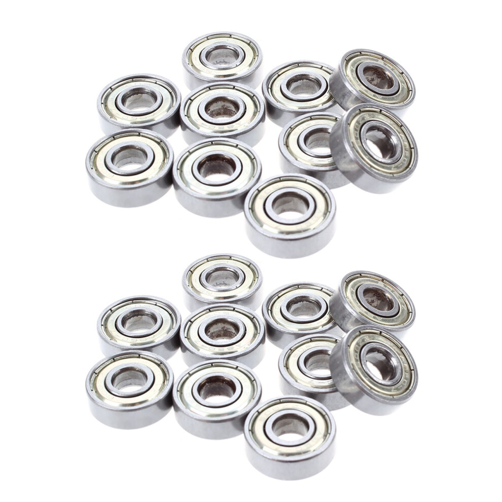20 Pcs. Miniature Deep Groove 608 Zz 8 X 22 X 7Mm Bearing Steel 4764036936585