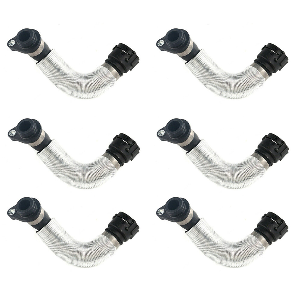 6X 11537572159 Radiator Coolant Hose Water Pipe For X1 Z4 E88 E87 E82 Black 4762365749081