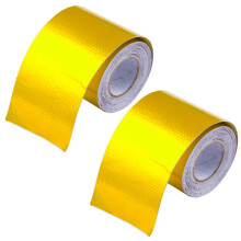 2X Reflect Thermal Tape Air Intake Heat Insulation Shield Wrap Reflective Heat Barrier Self Adhesive Engine