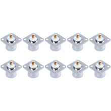 10X UHF Female SO239 Panel Chassis Mount Flange Deck Mount Solder Cup RF Connector