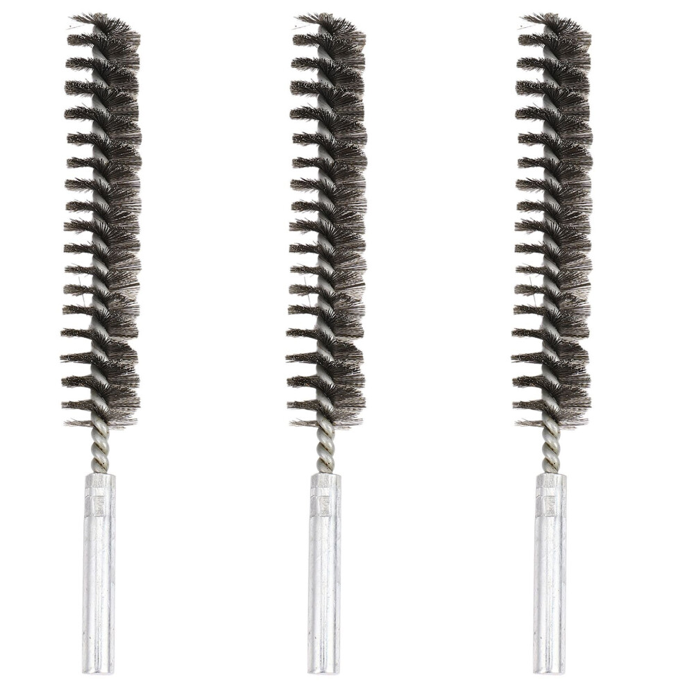 3Pcs 17Cm Length 20Mm Diameter Stainless Steel Wire Tube Cleaning Brush 4762103358865