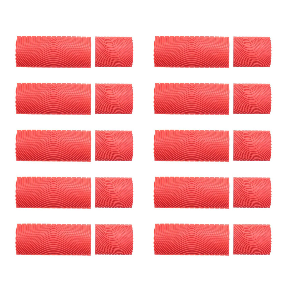 20Pcs Wood Graining Grain Rubber Patin Painting Effects Diy Tools 4762103376272