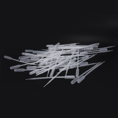 100 Pieces 10ml Clear Plastic Transfer Pipet Pasteur Pipettes Droppers 1