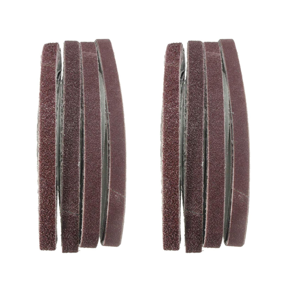 40Pcs 13X457mm Zirconia Abrasive Sanding Belts 40/60/80/120 Grit 4762103321142