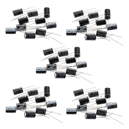 Lot De 5 Condensateurs électrolytiques En Aluminium 400 V 47 Uf 13 X 25 Mm 16 X 20 Mm 400 V 47 Uf 47 Uf 400 V 400 V47 Mf 400 Wv 400 Vdc 47 Mf (taille : 400 V 47 Uf 3x25