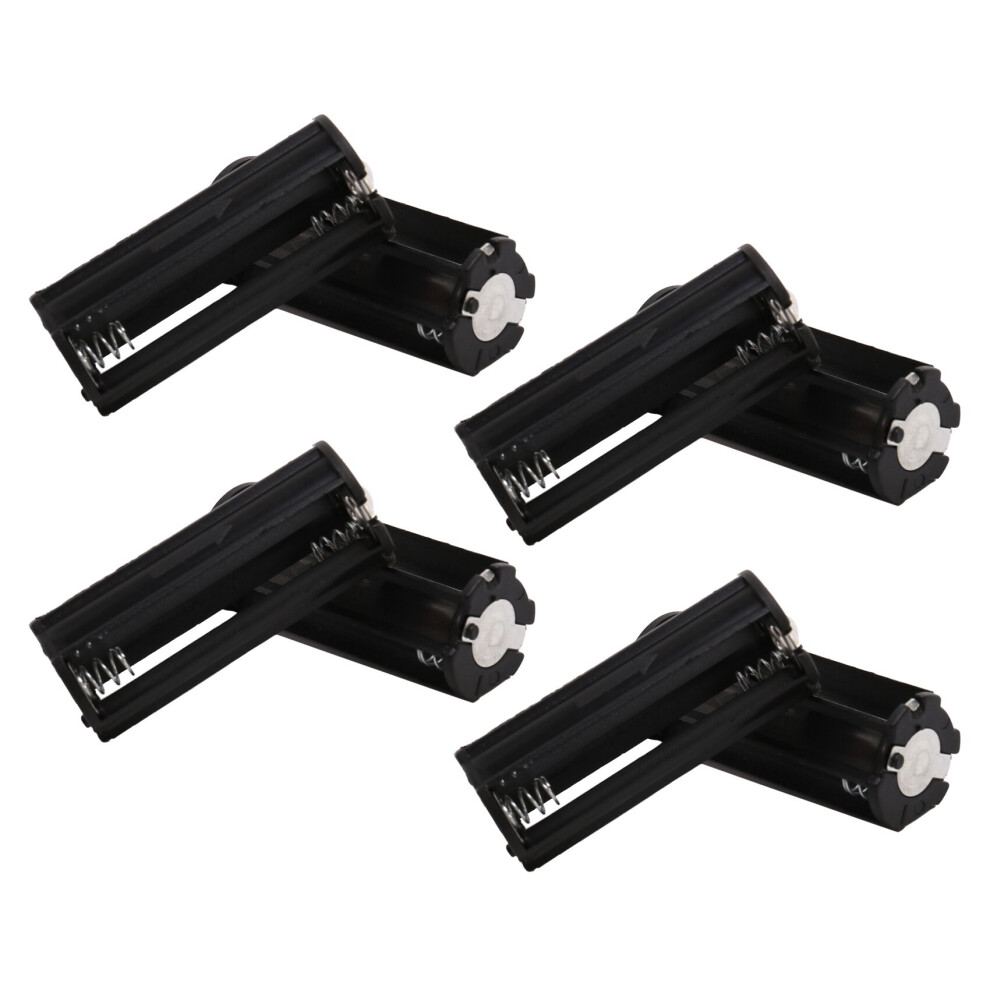 8Pcs Battery Holder For 3 X 1.5V Aaa Batteries Flashlight Torch Black 4764036928733