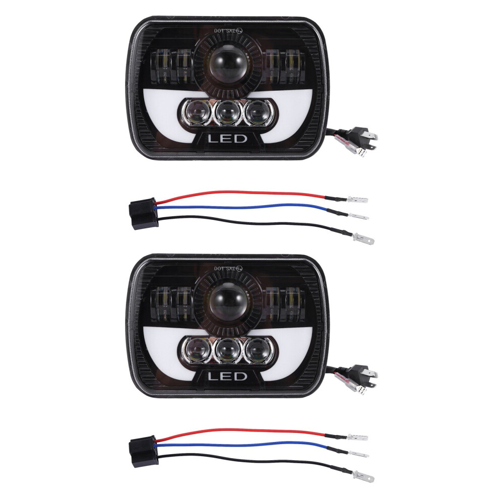 2X 300W 5X7 Led Headlights Led Sealed Beam Head With High Low Beam Led Head For Wrangler Yj Xj Light 4762103303216