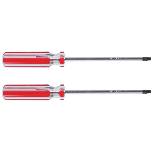 2X Plastic Handle T20 Security Torx Screwdriver Hand Tools