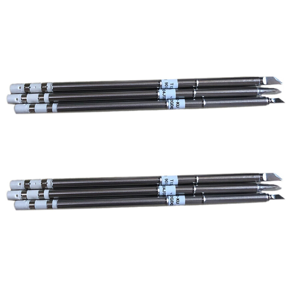 6Pcs T12 Series Iron Tip T12-K Ku Kf For Solder Iron Tips Soldering Welding Stings 4762365752104