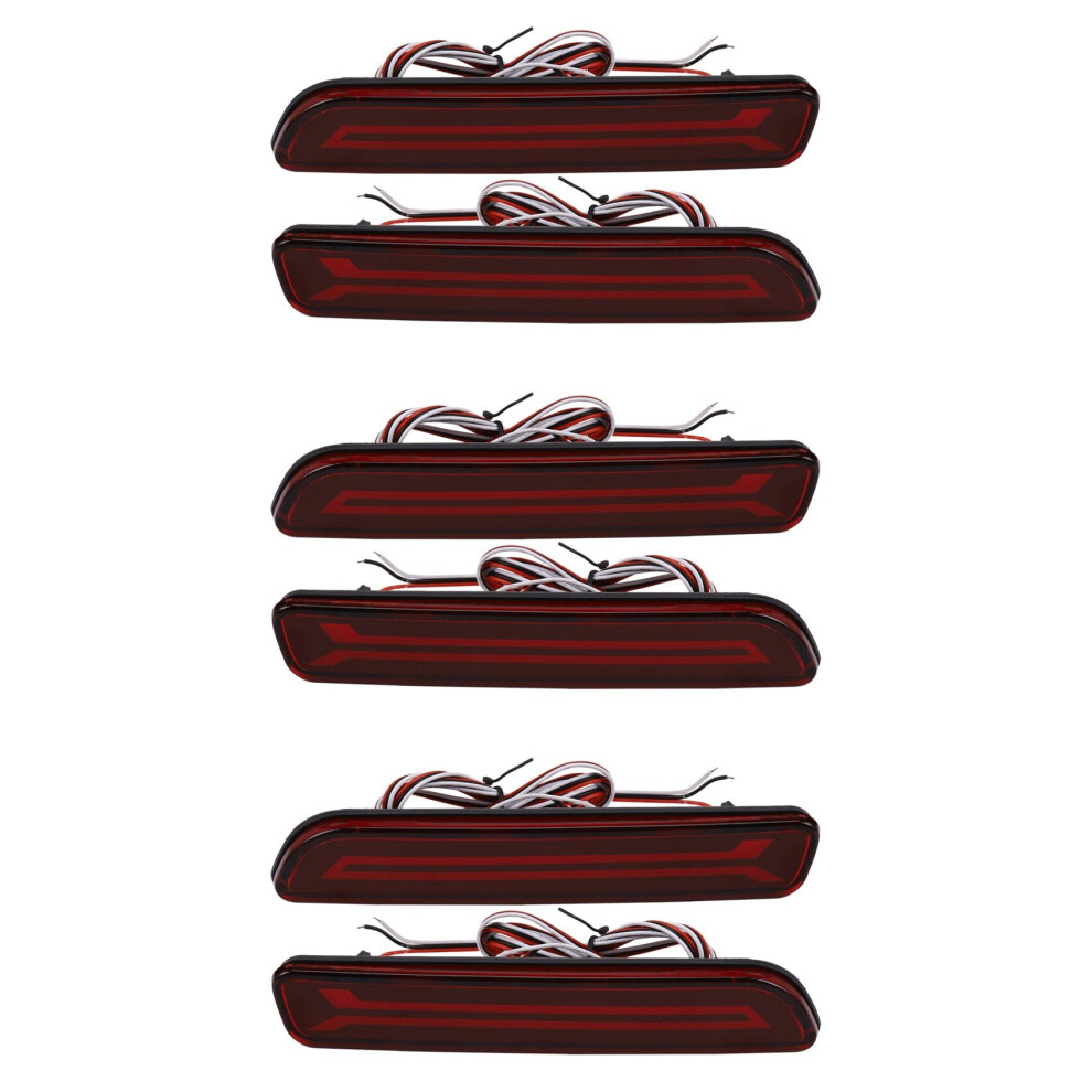 6X Car Led Rear Brake Tail Bumper Reflector Rear Fog Warning For Ertiga Ciza Vitara S- Splash Sx4 Light 4762365751527