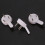 80 Pcs Plastic Heavy Wall Picture Frame Hooks Hangers 3-Pin Small White 5