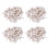 80 Pcs Plastic Heavy Wall Picture Frame Hooks Hangers 3-Pin Small White 1
