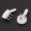 80 Pcs Plastic Heavy Wall Picture Frame Hooks Hangers 3-Pin Small White 6