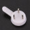80 Pcs Plastic Heavy Wall Picture Frame Hooks Hangers 3-Pin Small White 7