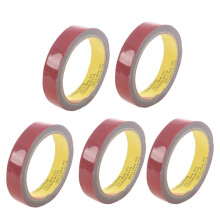 5X Strong Permanent Double Sided Super Sticky Foam Tape Roll for Vehicle Car, Red 20MMx3Meter