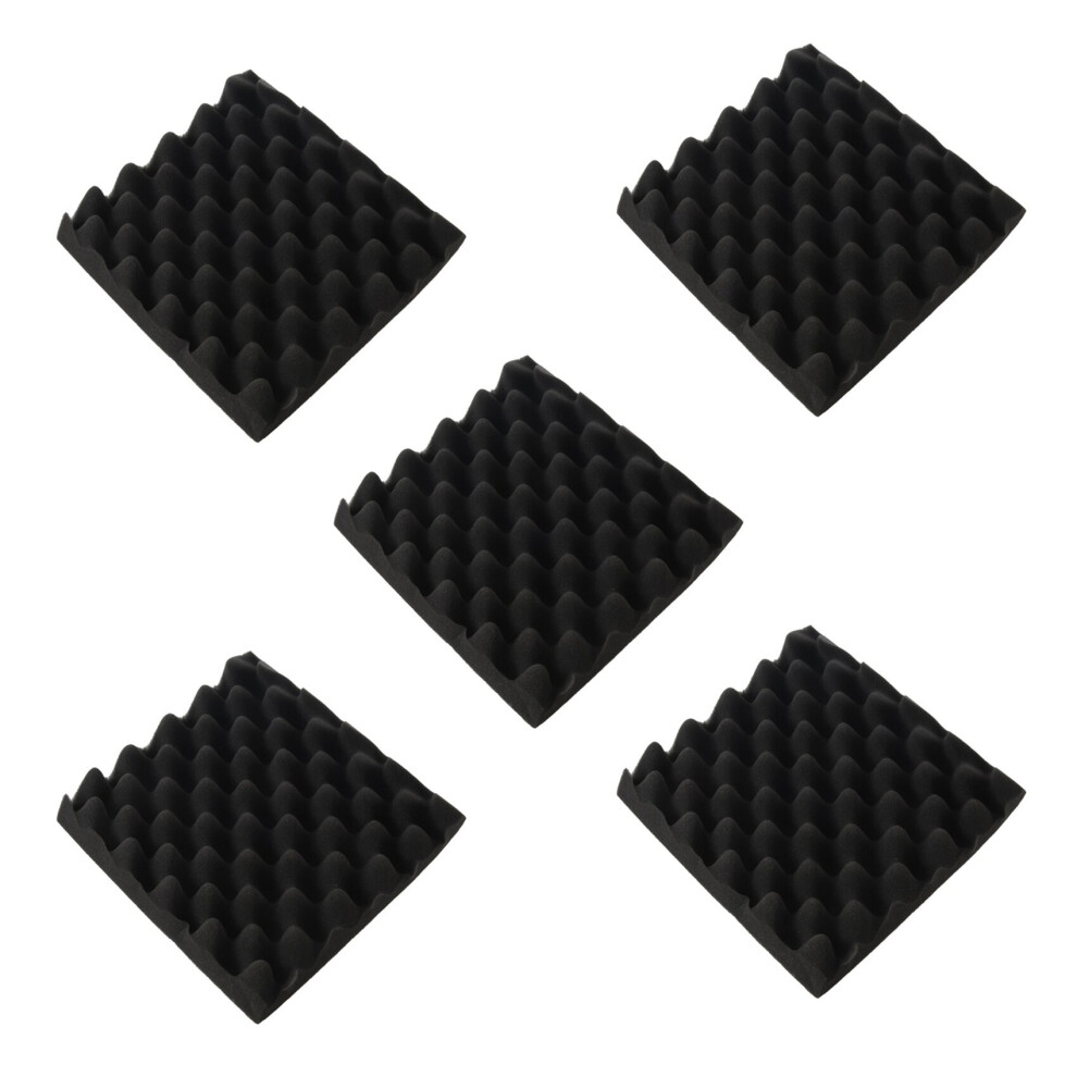 5Pcs 25X25x5cm Sound Insulation Foam Egg Studio Acoustic Foam Sound Insulation Treatment Egg Profile Wedge 4762103375756