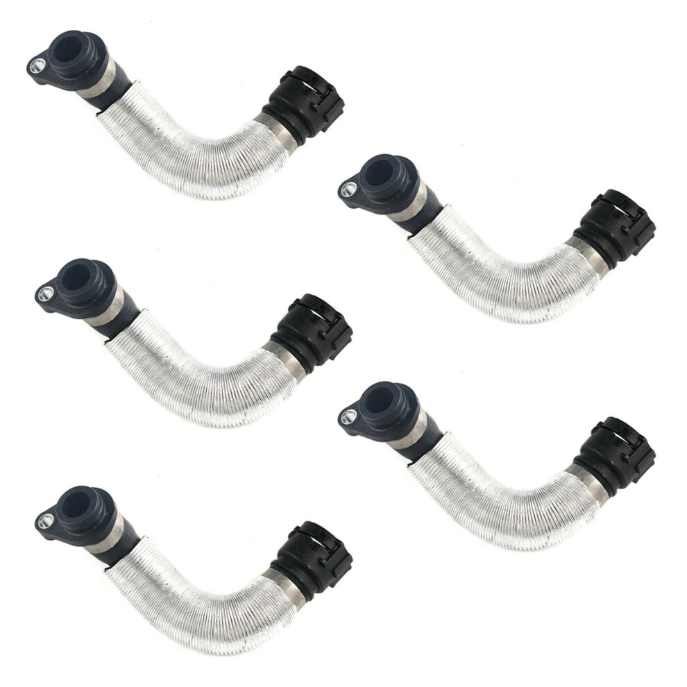 5X 11537572159 Radiator Coolant Hose Water Pipe For X1 Z4 E88 E87 E82 Black 4762365749036