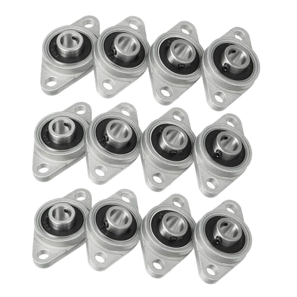 12Pcs Kfl08 Pillow Block Bearing 8mm Bore Diameter Zinc Alloy Rhombic Flange Bearing for Cnc-image-OPC-PBRJS5S-NEW