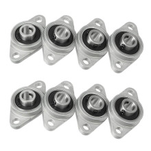 8Pcs Kfl08 Pillow Block Bearing 8mm Bore Diameter Zinc Alloy Rhombic Flange Bearing for Cnc