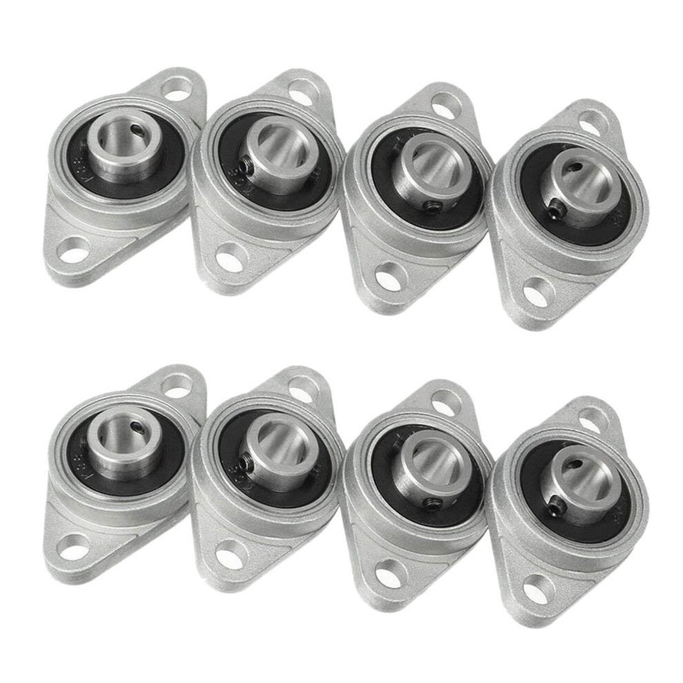 8Pcs Kfl08 Pillow Block Bearing 8Mm Bore Diameter Zinc Alloy Rhombic Flange Bearing For Cnc 4762103315622