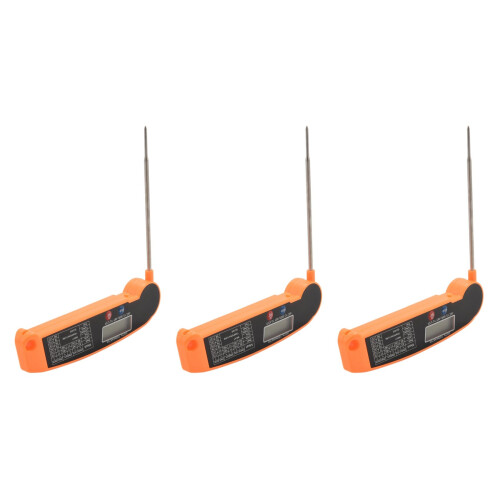 3X Digital Instant Read Meat Thermometer with Highly Accurate Temperature Probe, Electric