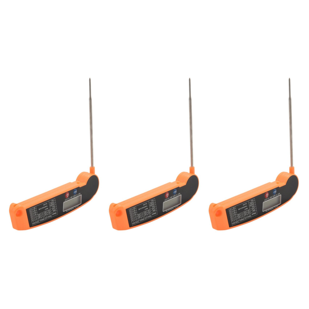 3X Digital Instant Read Meat Thermometer with Highly Accurate Temperature Probe, Electric