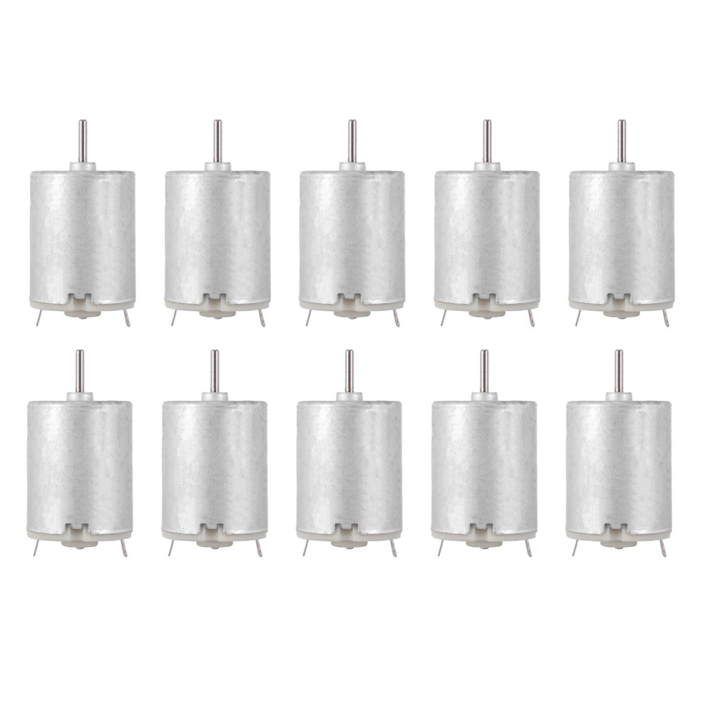10X 8000Rpm 9V 68Ma High Torque Magnetic Cylindrical Mini Dc Motor Silver 4762103332896