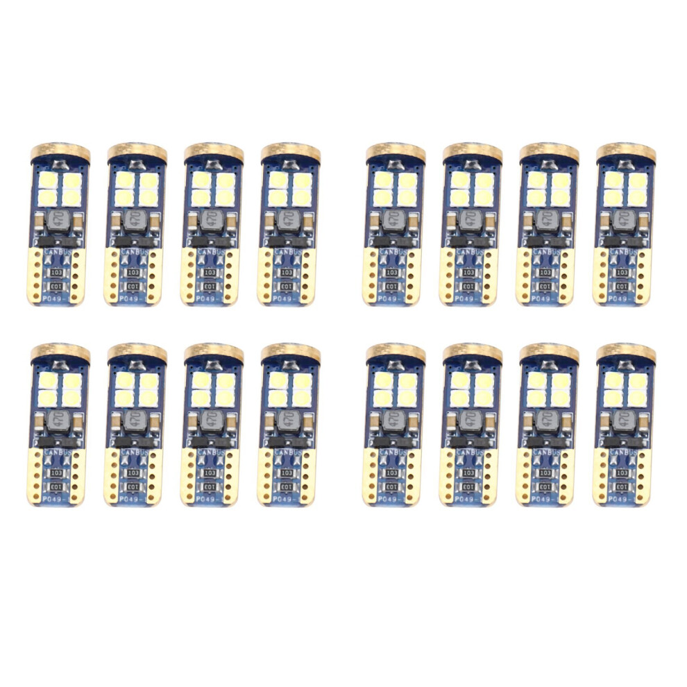 T10 168 Led Car Bulb 16Pcs 194 W5w 12-Smd 3030 Chipset Led Bulbs Canbus Light 4762103398229