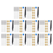 210 Pieces and Cleaning Kit 0.4 mm Mk8 Nozzles 0.4 mm Needles and 10 Pack Tweezers Tool Kit