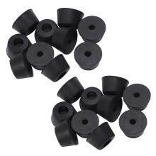 20 Pcs 21 x 12 mm Conical Recessed Foot Feet Rubber Buffer Material: Rubber