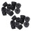 20 Pcs 21 x 12 mm Conical Recessed Foot Feet Rubber Buffer Material: Rubber 1