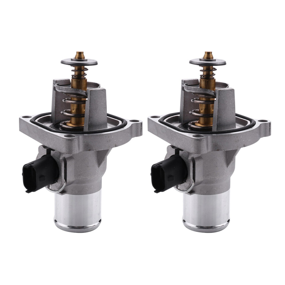 2X Thermostat For Cruze Aveo Opel Zafira Silver 4762103301755