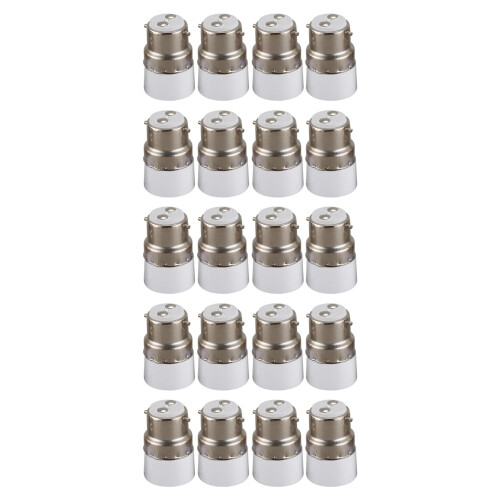 AC 220V B22 to E14 Base Socket Light Lamp Bulb Adapter Holder 12Pcs