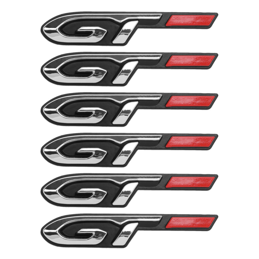 6X Cool 3D Car Style Sticker Gt Design For Fashion Car Door Sticker 4762103307429