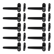10X Door and Window Handle Lock Casement Window Lock Wheel Handle Black