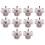 10X UHF Female SO239 Panel Chassis Mount Flange Deck Mount Solder Cup RF Connector 1
