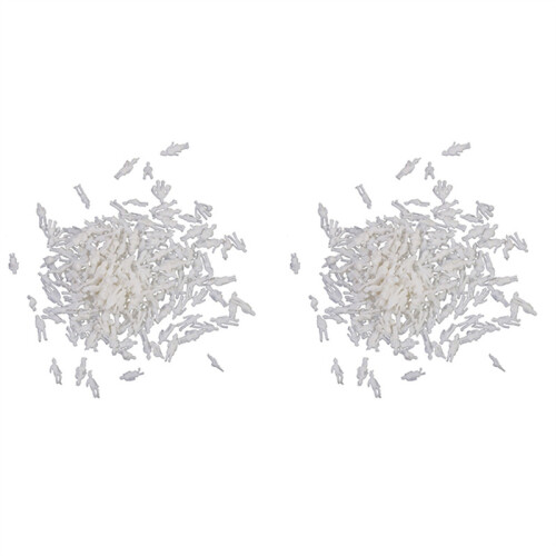 Model People Figures Scale 1:200 .200Pcs White Assorted Style