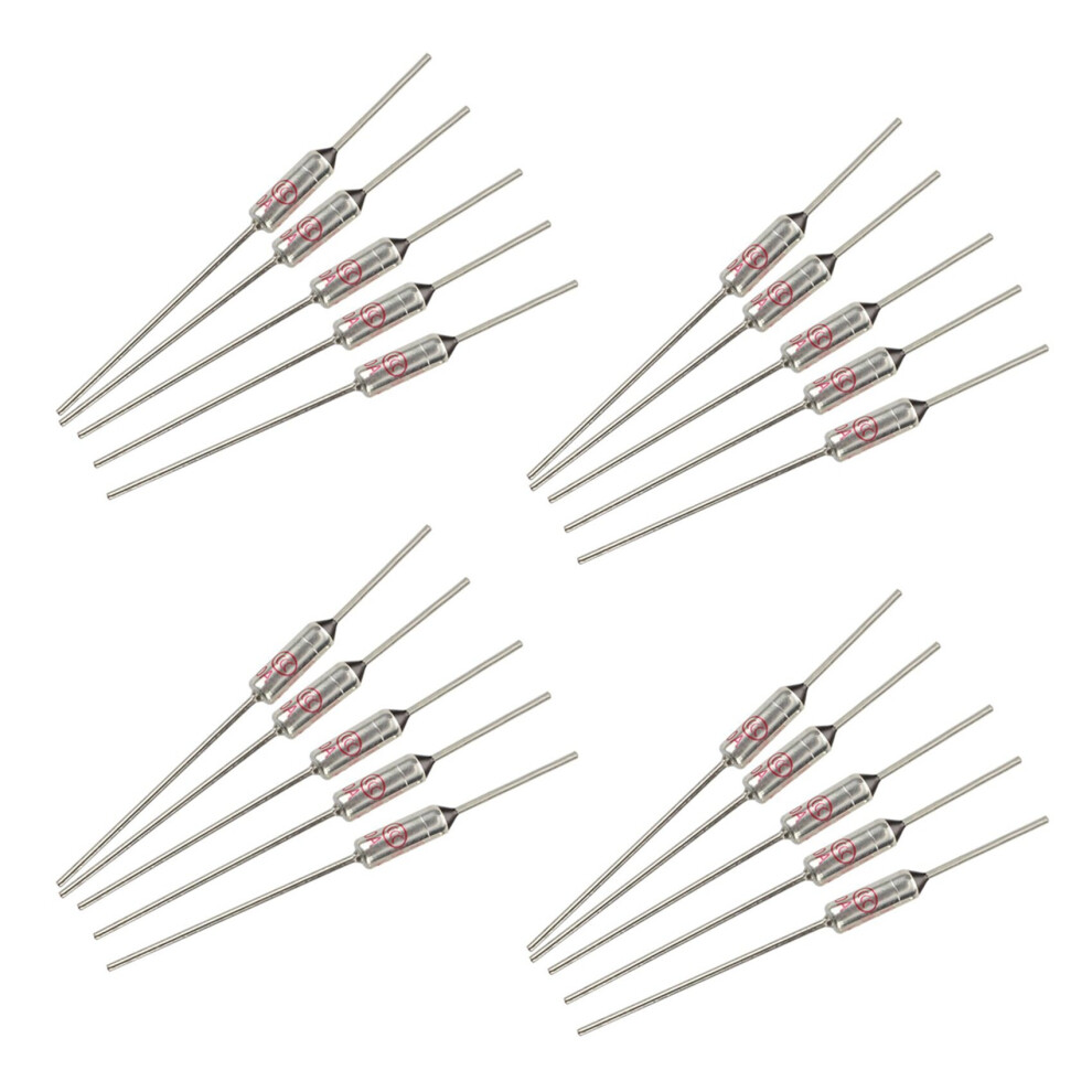 20 Pcs Circuit Cut Off Tf 185 Celsius 250V 10A Temperature Thermal Fuses 4764036933317