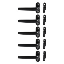 5X Door and Window Handle Lock Casement Window Lock Wheel Handle Black